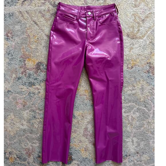 Simon Miller Straight Leg Faux Patent Leather Pants - Picture 7 of 13